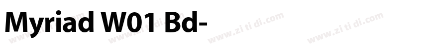 Myriad W01 Bd字体转换